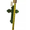 Cast Metal Wall Cross Ornate Rustic With Green Finish 10”