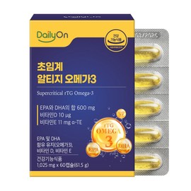 [Daily On] Supercritical Altige Premium Omega 3, 1 unit, 60 servings / [데일리온] 초임계 알티지 프리미엄 오메가3, 1개, 60회분