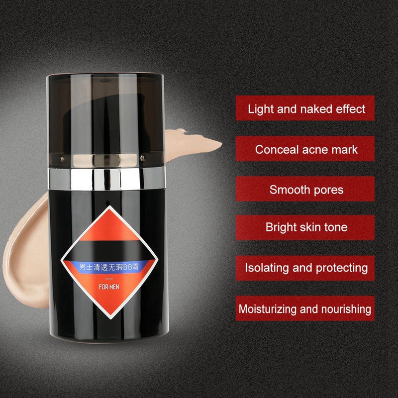 50g Men BB Cream Moisturizing Concealer Waterproof Foundation Cosmetic Makeup