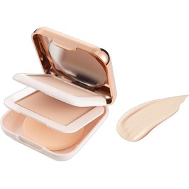 Polvo de control grasa doble capa y resistente al agua fijador corrector oculta poros crea una piel con filtro enfoque suave larga duración no se quita el maquillaje aplicación conveniente esencial pa