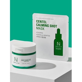 AmpouleN Sentel Calming Shot 60 soothing toner pads + 3 soothing masks / 앰플엔 센텔카밍샷 진정 토너 패드 60매 + 진정 마스크 3매