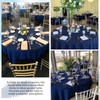 Pesonlook 10 Pack Navy Blue Round Tablecloth 120 Inch, Waterproof