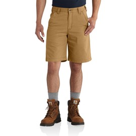 Carhartt Men's Rugged Flex Relaxed Fit Canvas Work Short, Hickory, 40 Regular