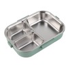 Thermal Lunch Box 1100ml Double Layer 3 Grid Design 304