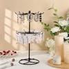 Tandefio 2 Pcs Rotating Bracelet Display Stand Jewelry Rack Metal