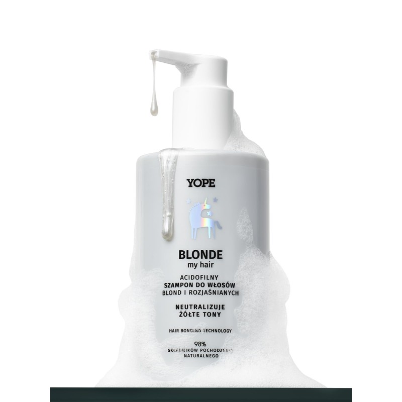 YOPE Shampoo for lightened and blonde hair | Neutralizes yellow