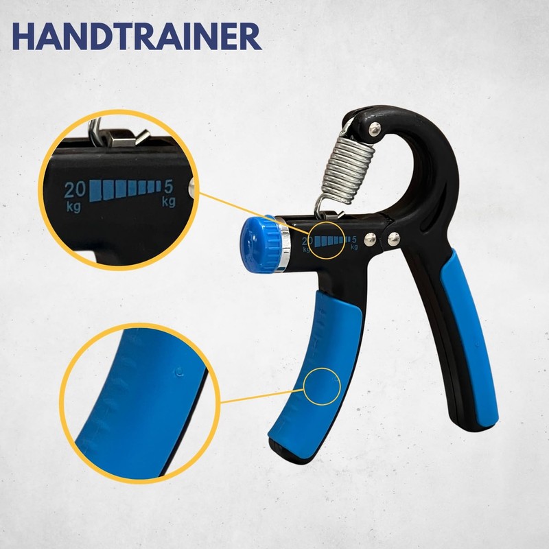 Best Sport Adjustable Spring-Grip Dumbbells - Blue