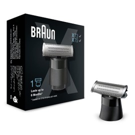 Braun Series X Replacement Blade Compatible with Braun Series X Models, Beard Trimmer and Electric Shaver, 1 Blade for Trimming, Styling and Shaving, XT10, Silver