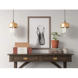 Black and White Cute Female Duck Portrait Print | Farm Animal Art For Children's Nursery | Rustic Farmhouse Duckling Kitchen Art | Country Home Wall Decor | 11x14 Ready to Frame | Bathroom Wall Art