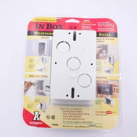 Arlington Horizontal Single Gang Extra Duty Recessed Box w/Clear Cover DBHS1C