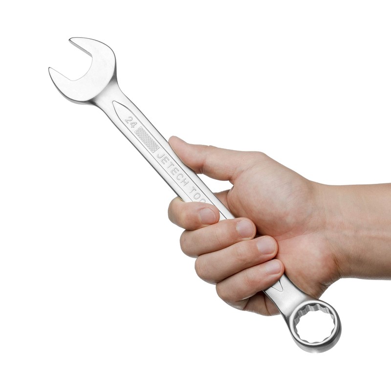 Jetech Ratcheting Combination Wrench Set,Metric,9-Piece,8-24mm,12-Point, Chrome Vanadium Steel, with Rolling