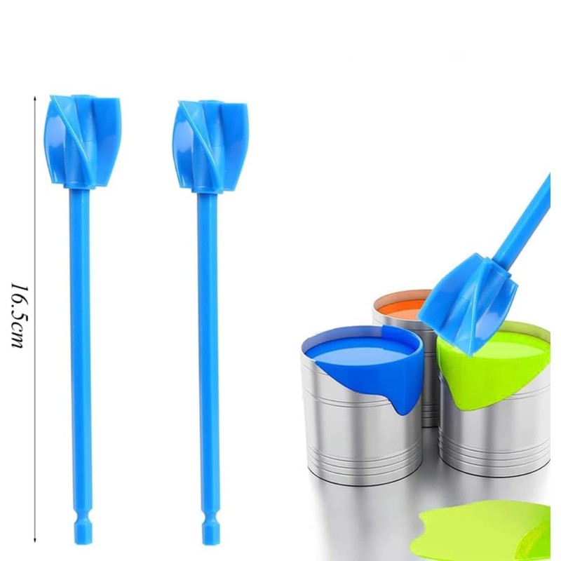 Resin Mixer Paddles, 4 Piece Set Paint Stirrers Drill Attachment,Reusable