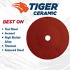 Weiler 69865 Tiger Ceramic Alumina Resin Fiber Sanding & Grinding
