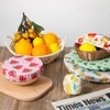 CIATBYYJ Pack of 5 Colourful Food Cover Bowls, Reusable Covers