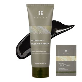 비알머드 리커버리 보령 머드 추출물 모공케어 필오프 마스크팩 110ml + 필오프 마스크팩 9ml Bialmood Recovery Boryeong Mud Extract Pore Care Peel-Off Mask Pack 110ml + Peel-Off Mask Pack 9ml