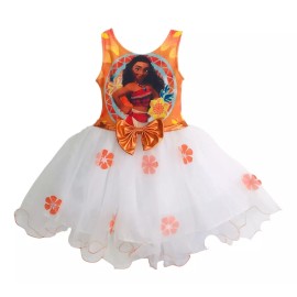 Tuybb Disfraz Vestido Princesa Moana Bebe Niña Navidad Fiesta Cumpleaños Dibujos Animados