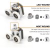 Replacement Shower Door Fixing Wheels 25mm in Chrome - 4x