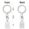 LXCCXM Brick Heart Keychain for Couples Best Friend BFF Matching
