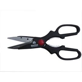 Very Sharp Multi Purpose Scissors - Reinforced Blade Shears, Left and Right Handed for kitchen sewing garden