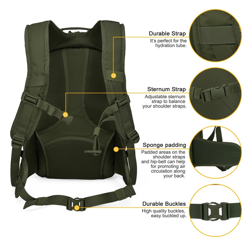 Mardingtop 28L Tactical Backpacks Practical Military Rucksack with Molle System