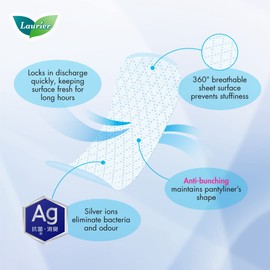 Kao Laurier Pretty Style Ag Unscented (62 Pieces) Panty Liner