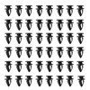 50 x 8mm Plastic Hole Clip Clips 7703077434 Compatible with