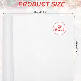 PATIKIL Flower Wrapping Paper 22.83 Inch, 20 Pcs Cotton Wrapping Flower Paper Tissue Paper for Flower Bouquet Gift Wrapping Valentine's Day Graduation Gift Floral Wrap, Cherry Pink