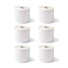 Zebra 4 x 6 in Thermal Transfer Paper Labels Z-Perform 2000T Permanent Adhesive Shipping Labels 1 in Core 6 rolls 10031652SP