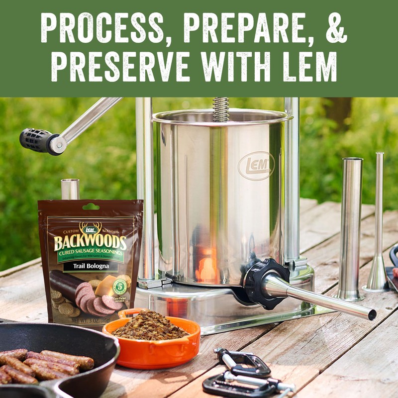 LEM Products Backwoods Trail Bologna Cured Sausage Seasoning Kit, Ideal