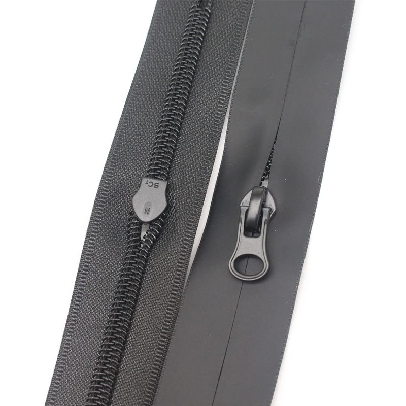MebuZip 6PCS 8 Inch #5 Waterproof Zippers Bulk for Sewing