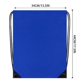 CALACH 2PCS Drawstring Bags Bulk, String Backpack for Men Women, Cinch Bag Draw String Back Bag for Gym, Sports, Travel, Blue