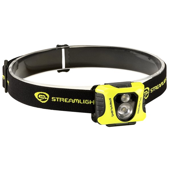Streamlight 61421 Enduro Pro Headlamp with Alkaline Batteries, Headstrap White/Red LEDs Box Yellow