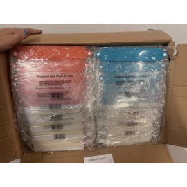 APEXX QTY 20 APEXX PPE 8" Kids Protective Face Shields, Various Orange/Blue/Pu