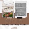 Criusia Clear Drawer Organizer 7 PCS - 5 Large Size