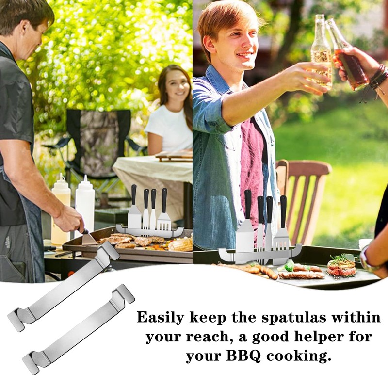 3 PCS Griddle Spatula Holder Sturdy Blackstone Spatula Holder Grill