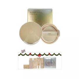 IOPE 아이오페 슈퍼바이탈 쿠션 EX 23호 네추럴베이지 본품16g+리필16g 특별행사 Iope Super Vital Cushion EX No. 23 Natural Beige Full Size 16g + Refill 16g Special Offer