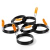 Patelai 6 Pcs Professional Egg Ring Pancake Ring Set Stainless