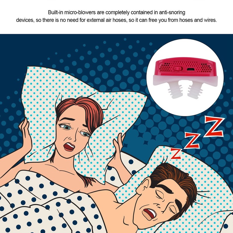 Electronic Anti snore Nose Vents Snoring Aid Continuos Positive Airway