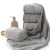 TOVINANNA 2pcs Microfiber Hair Drying Cap Checkerboard Towel for Women