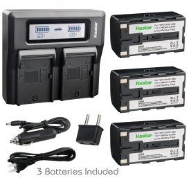 Kastar BT65Q Battery & LCD Charger for Topcon BT-60Q BT-61Q BT-62Q BT-65Q BT-66Q GMS-2