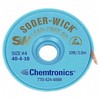 Desoldering Wick, 10 ft, 4, Copper