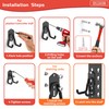 WALMANN 12PCS Garage Storage Hooks, Wall Mount Utility Hooks for