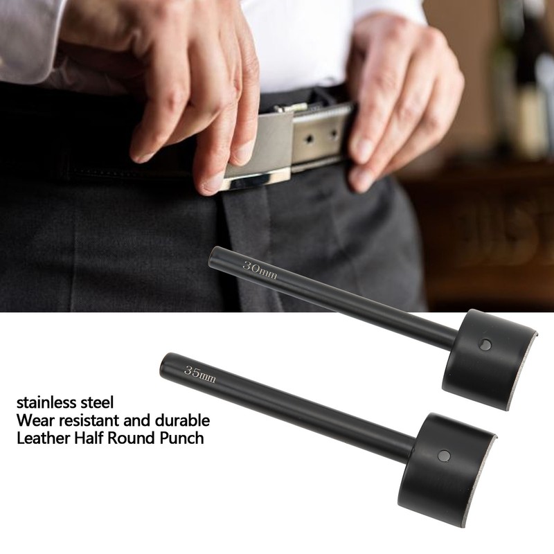 2pcs Half Round Cutter Punch 30mm 35mm DIY Making Incisive
