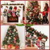 4 Pack Knitted Christmas Stockings - 18 Inch Large Family