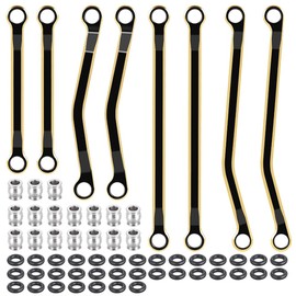 MORLORDY Heighten High Clearance Links Set 50g Copper Higher Chassis Linkage for 1/18 TRX4M K10 F150 Axial UTB18 Capra RC Crawlers Car Upgrade Part