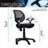 Midback Mesh Task Office Chair. Black