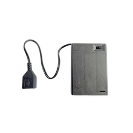 FLAGMEE Neon Sign Battery Pack, Suitable for 5V Neon Signs; It is LED Neon Sign Battery Power and Can Turn Your Neon Sign Lights into Battery Powered Neon Signs (3AA, Black)