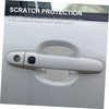 Alipis 3D Carbon Fiber Door Handle Stickers Scratch Car Cup