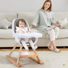 HONEY JOY Baby High Chair, 4 in 1 Convertible Wooden