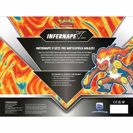 Pokémon TCG: Infernape V Box (2 Foil Promo Cards, 1 Foil Oversize Card & 4 Booster Packs)